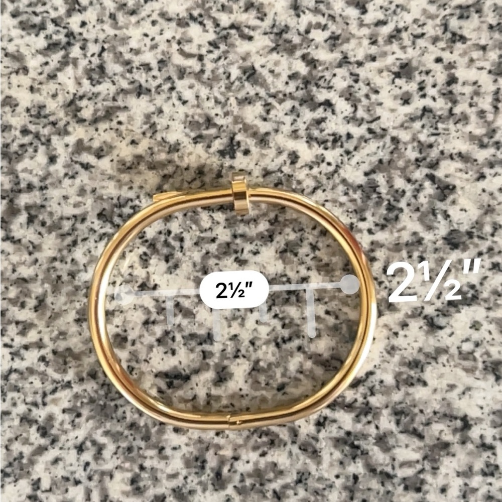 NEW stainless steel Nail cuff bangle bracelet - Picture 5 of 8